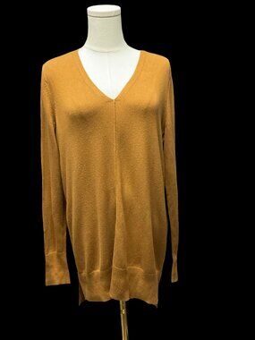 Ochre V-neck Knit Sweater